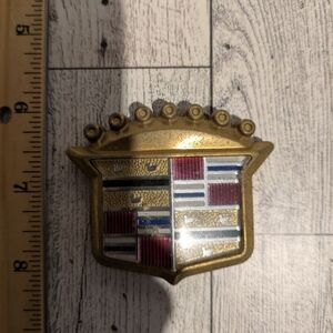 Cadillac Gold and Multicolor Car Emblem